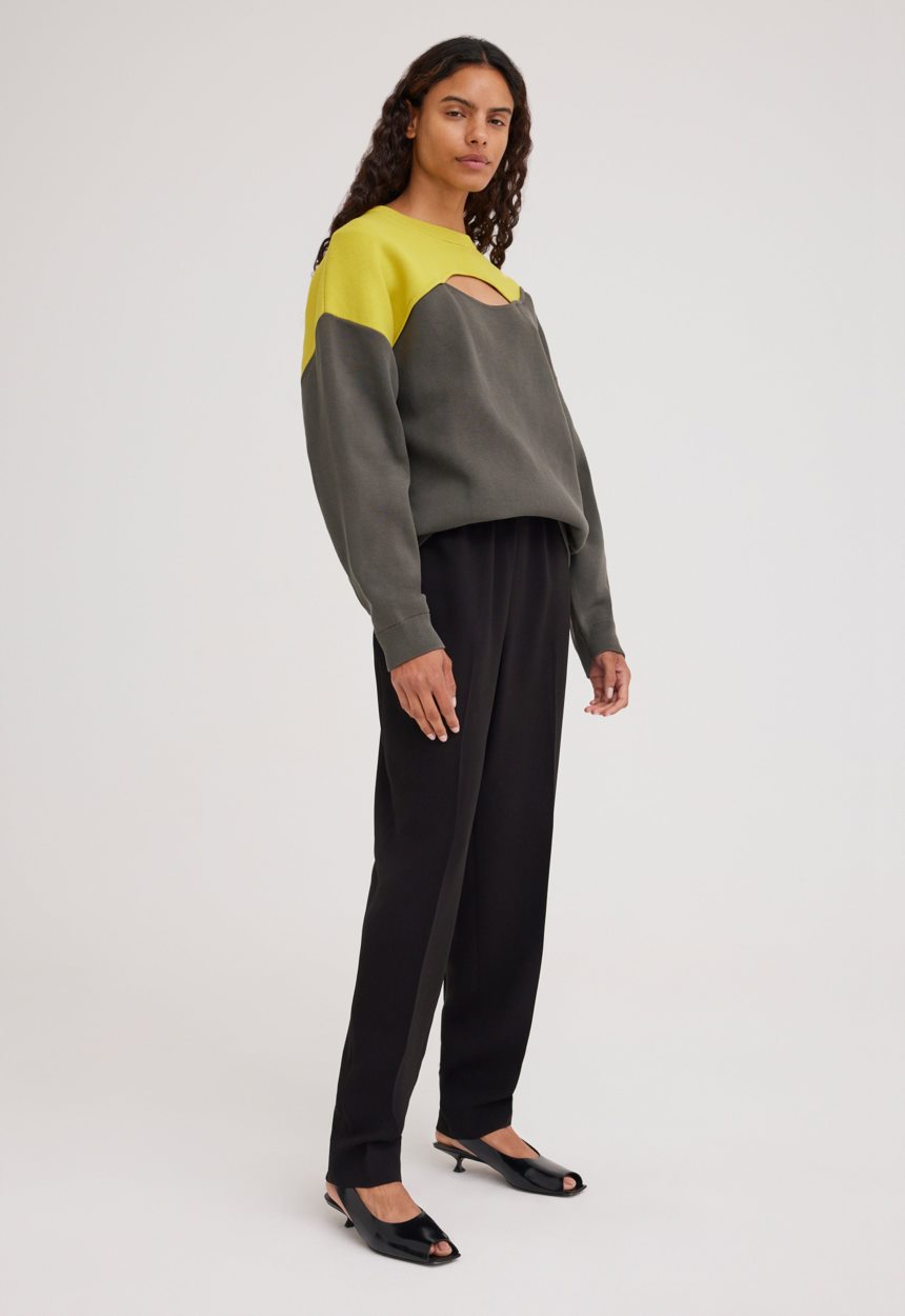 Jac + Jack NAGNATA Balance Crew Neck - Dark/Forest